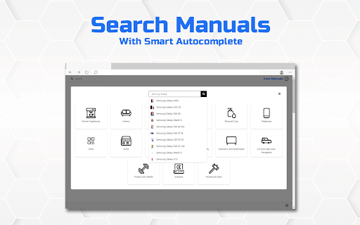 View Manuals  from Chrome web store to be run with OffiDocs Chromium online