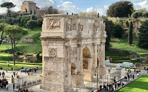View of the Arch of Constantine in Rome  from Chrome web store to be run with OffiDocs Chromium online