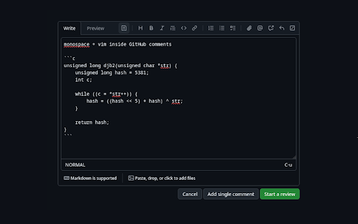Vimthub  from Chrome web store to be run with OffiDocs Chromium online