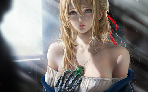 Violet Evergarden Serene  from Chrome web store to be run with OffiDocs Chromium online