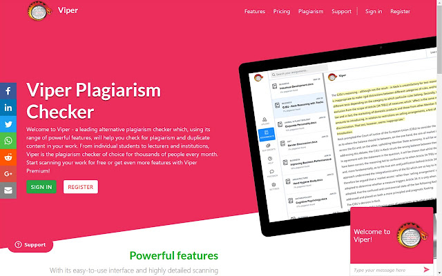 Viper Plagiarism Checker از فروشگاه وب کروم با OffiDocs Chromium به صورت آنلاین اجرا می شود