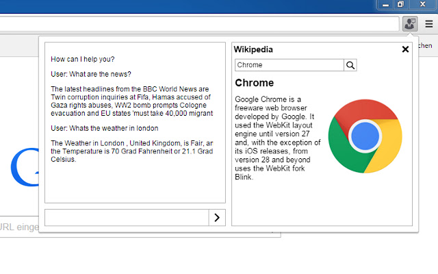 Virtual Assistant  from Chrome web store to be run with OffiDocs Chromium online