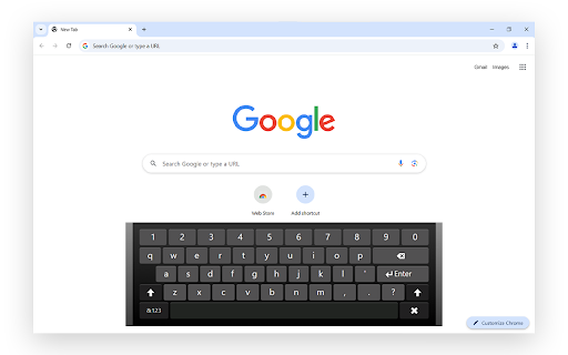 Virtual Keyboard Plus  from Chrome web store to be run with OffiDocs Chromium online