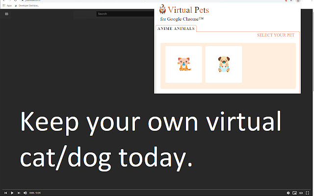 Virtual Pets for Google Chrome™  from Chrome web store to be run with OffiDocs Chromium online