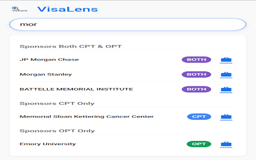 VisaLens  from Chrome web store to be run with OffiDocs Chromium online