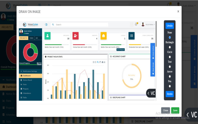 VisionCollab  from Chrome web store to be run with OffiDocs Chromium online