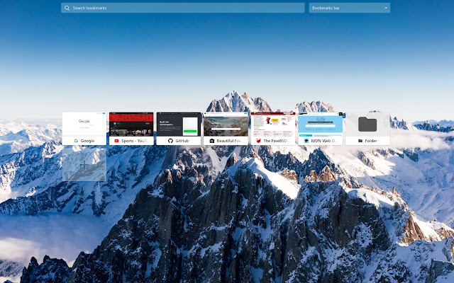Visual bookmarks  from Chrome web store to be run with OffiDocs Chromium online