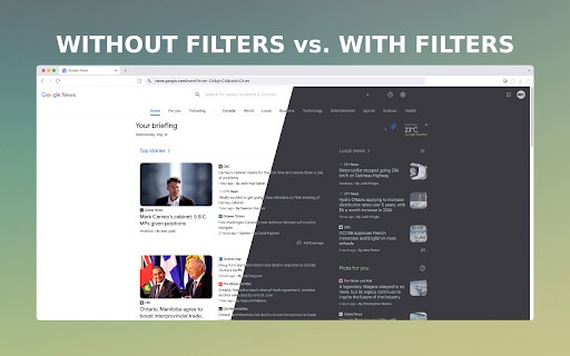 Visual Filter Assistant  from Chrome web store to be run with OffiDocs Chromium online