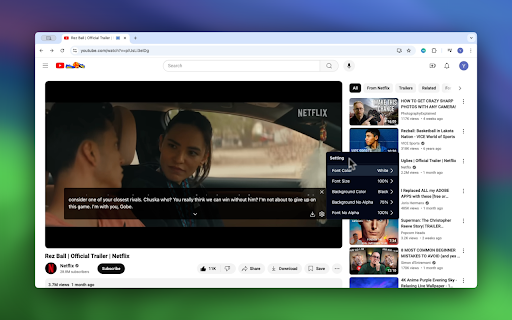Vi Subtitle: Add Live Captions to Any Webpage  from Chrome web store to be run with OffiDocs Chromium online