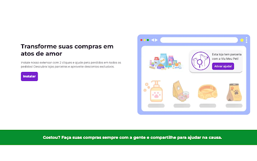 Viu Meu Pet  from Chrome web store to be run with OffiDocs Chromium online
