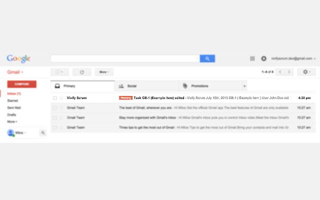 VivifyScrum For Gmail  from Chrome web store to be run with OffiDocs Chromium online
