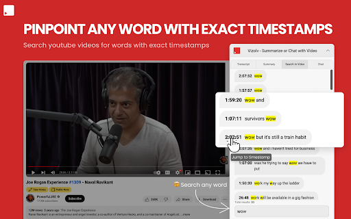 Vizolv | AI Youtube Summariser  from Chrome web store to be run with OffiDocs Chromium online