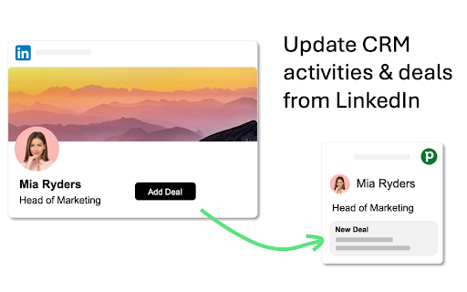 vizrm LinkedIn CRM Integration  from Chrome web store to be run with OffiDocs Chromium online