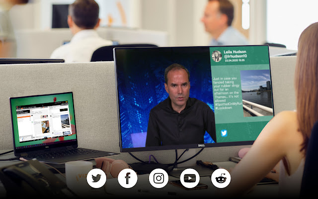 Viz Social  from Chrome web store to be run with OffiDocs Chromium online