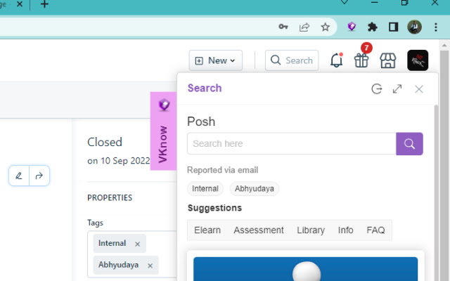 VKnow  from Chrome web store to be run with OffiDocs Chromium online