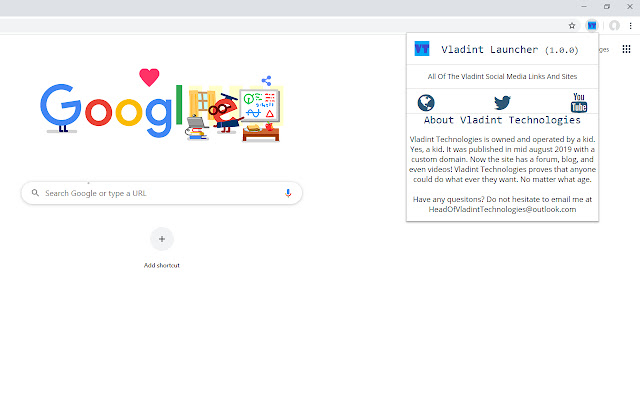 Vladint Technologies Extension  from Chrome web store to be run with OffiDocs Chromium online