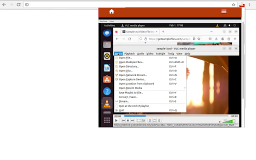 VLC online multimedia player  from Chrome web store to be run with OffiDocs Chromium online