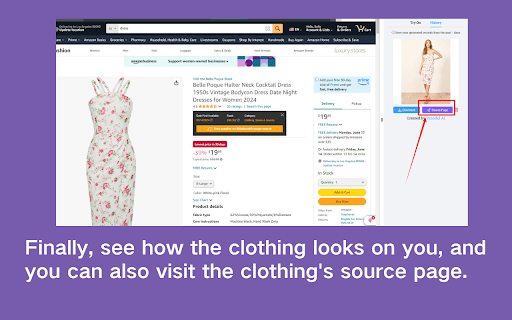 Vmodel AI Virtual Try On  from Chrome web store to be run with OffiDocs Chromium online