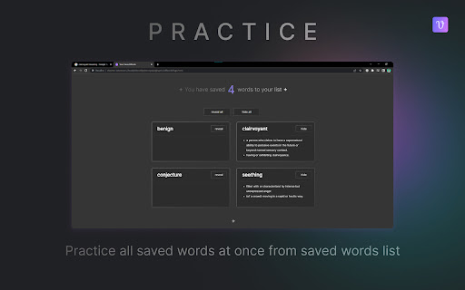 VocaBro  from Chrome web store to be run with OffiDocs Chromium online