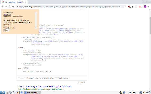 Vocabulary PLUS  from Chrome web store to be run with OffiDocs Chromium online