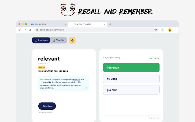VocaDict Search Once, Remember Forever  from Chrome web store to be run with OffiDocs Chromium online
