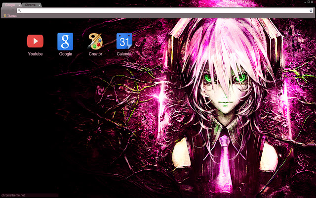vocaloid Dark pink Miku theme 1280x720  from Chrome web store to be run with OffiDocs Chromium online