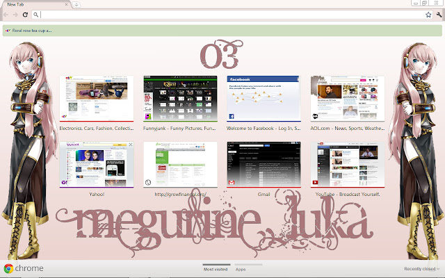 vocaloid: megurine luka  from Chrome web store to be run with OffiDocs Chromium online