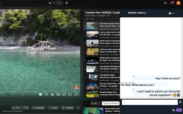 vodwatch  from Chrome web store to be run with OffiDocs Chromium online