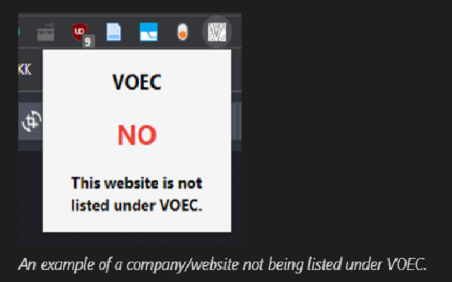 VOEC Listed  from Chrome web store to be run with OffiDocs Chromium online