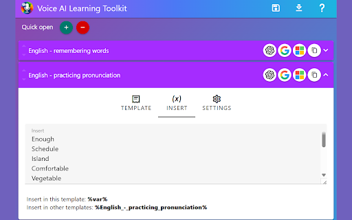Voice AI Learning Toolkit  from Chrome web store to be run with OffiDocs Chromium online