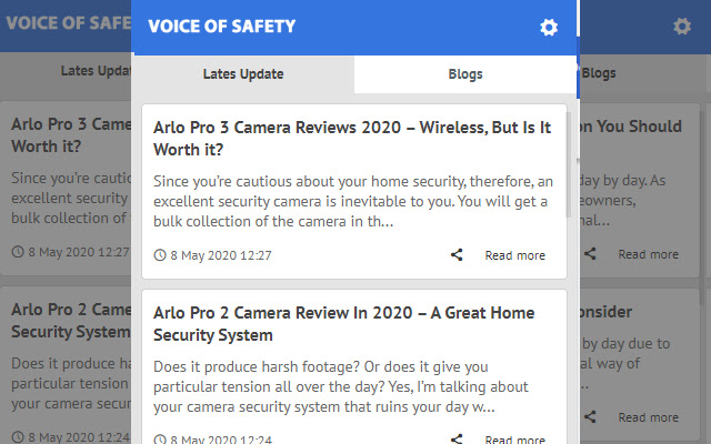 Voice Of Safety Latest News Update  from Chrome web store to be run with OffiDocs Chromium online