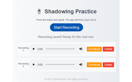 Voice parrot  from Chrome web store to be run with OffiDocs Chromium online