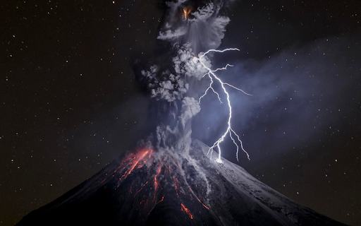 Volcanic Fury Under the Stars  from Chrome web store to be run with OffiDocs Chromium online
