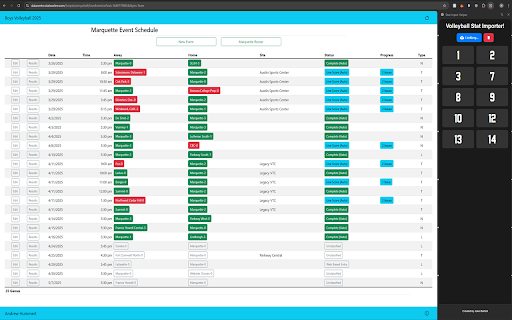 Volleyball Stat Input Helper  from Chrome web store to be run with OffiDocs Chromium online