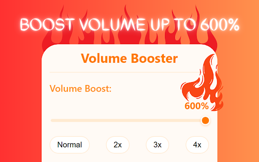 Volume Booster – MAXIMUM LOUDNESS, NO MERCY  from Chrome web store to be run with OffiDocs Chromium online