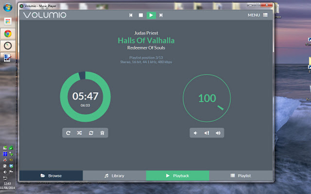 Volumio  from Chrome web store to be run with OffiDocs Chromium online