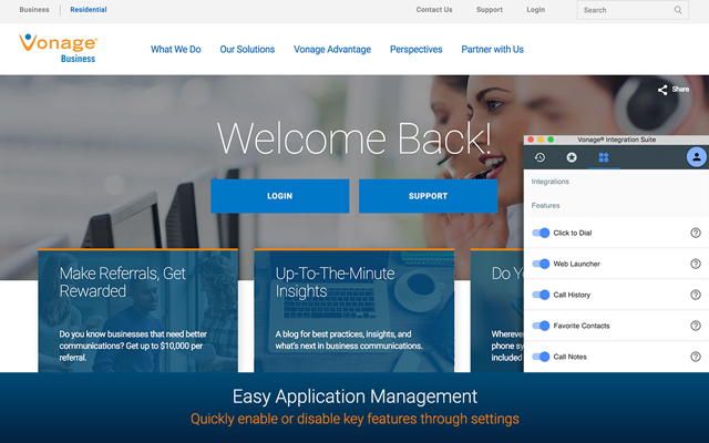 Vonage® Integration Suite  from Chrome web store to be run with OffiDocs Chromium online