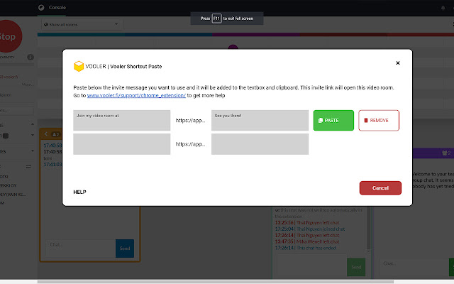 Vooler  from Chrome web store to be run with OffiDocs Chromium online