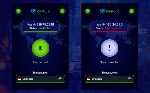 VPN4U.IO  from Chrome web store to be run with OffiDocs Chromium online