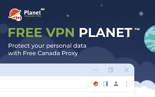 VPN Canada Planet VPN lite Proxy  from Chrome web store to be run with OffiDocs Chromium online