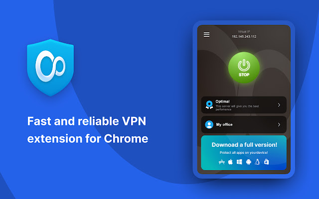 VPN Unlimited ® Proxy Best VPN for Chrome  from Chrome web store to be run with OffiDocs Chromium online