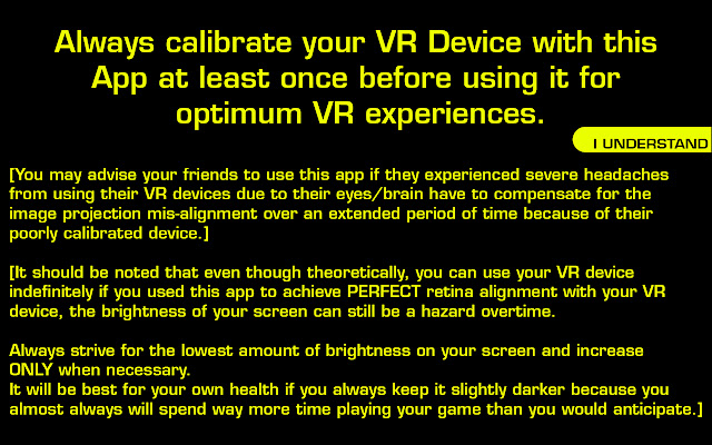 VR Device Calibration Tool  from Chrome web store to be run with OffiDocs Chromium online