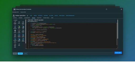 vRO Code Editor Resizer  from Chrome web store to be run with OffiDocs Chromium online