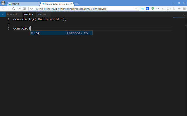 VS Code Lite dal Chrome Web Store da eseguire con OffiDocs Chromium online