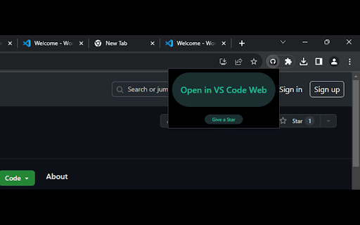 VS Code Web  from Chrome web store to be run with OffiDocs Chromium online