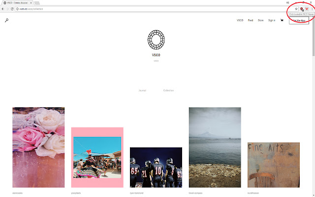 VSCO Viewer  from Chrome web store to be run with OffiDocs Chromium online