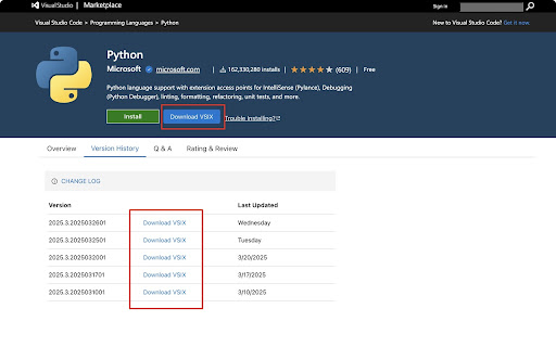 VSIX Downloader  from Chrome web store to be run with OffiDocs Chromium online
