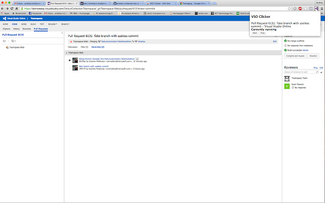 VSO PR Auto Complete  from Chrome web store to be run with OffiDocs Chromium online