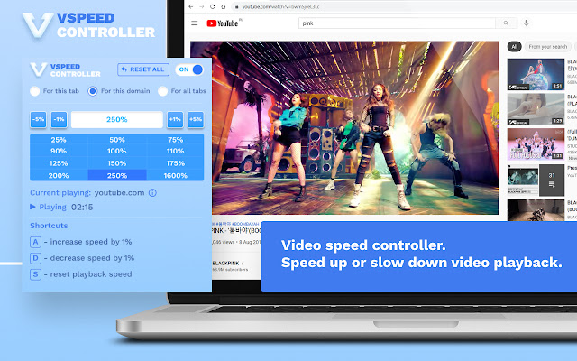 Vspeed Controller  from Chrome web store to be run with OffiDocs Chromium online
