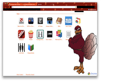 vt hokies footprints theme  from Chrome web store to be run with OffiDocs Chromium online